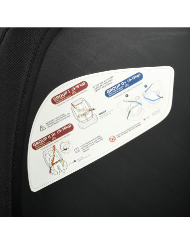 Scaun Auto Ruby Deluxe cu ISOFIX Crocodile 0 36 kg Black