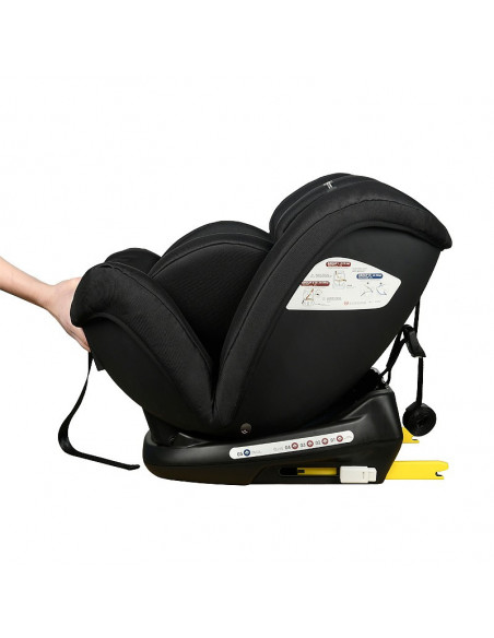 Scaun Auto Ruby Deluxe cu ISOFIX Crocodile 0 36 kg Black