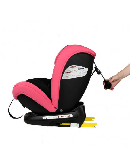 Scaun Auto Riola cu Isofix Crocodile Roz 0 36 kg 135 grade