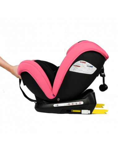 Scaun Auto Riola cu Isofix Crocodile Roz 0 36 kg 135 grade