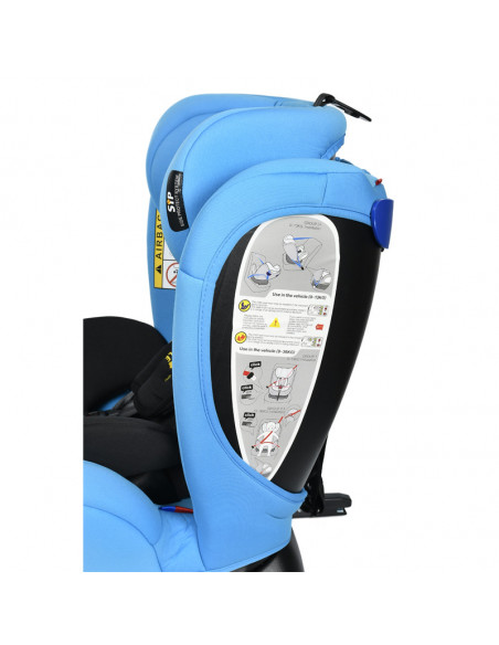 Scaun Auto Riola cu Isofix Crocodile Blue 0 36 kg,906Blue