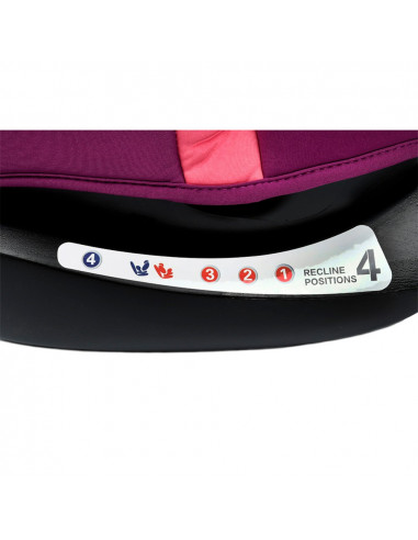 Scaun Auto Riola plus cu Isofix Crocodile Pink 0 36 kg pozitie