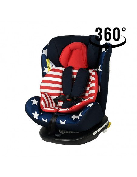 Scaun Auto Tweety Captain America cu Isofix rotativ 360 grade