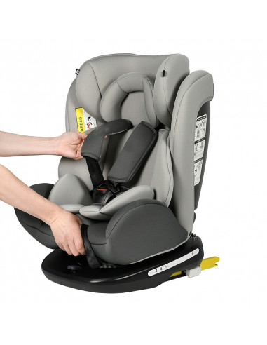 Scaun Auto Tweety DuoGrey cu Isofix rotativ 360 grade Crocodile
