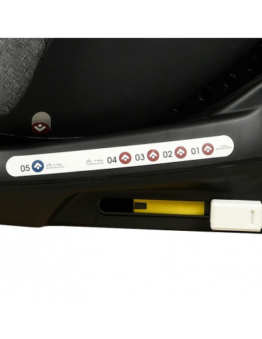 Scaun Auto Ruby Deluxe cu ISOFIX Crocodile 0 36 kg DuoGrey