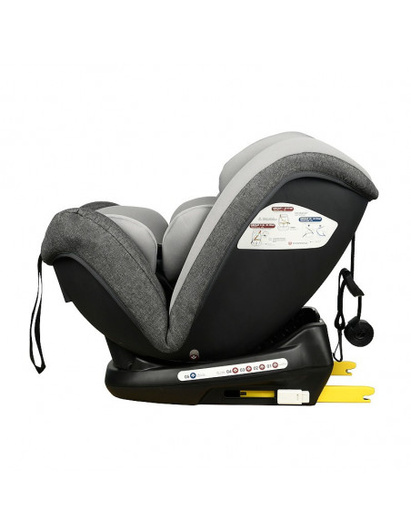 Scaun Auto Ruby Deluxe cu ISOFIX Crocodile 0 36 kg DuoGrey