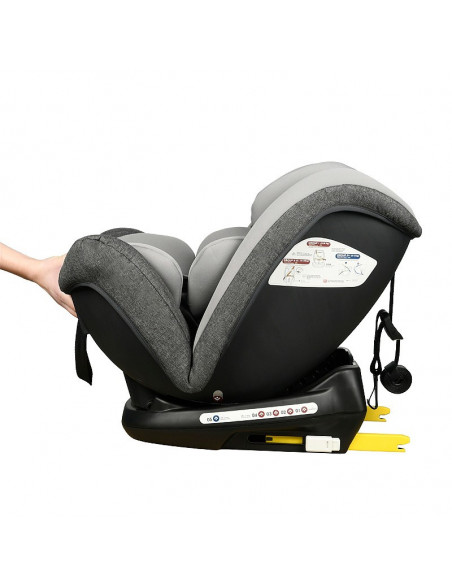 Scaun Auto Ruby Deluxe cu ISOFIX Crocodile 0 36 kg DuoGrey