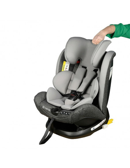 Scaun Auto Ruby Deluxe cu ISOFIX Crocodile 0 36 kg DuoGrey