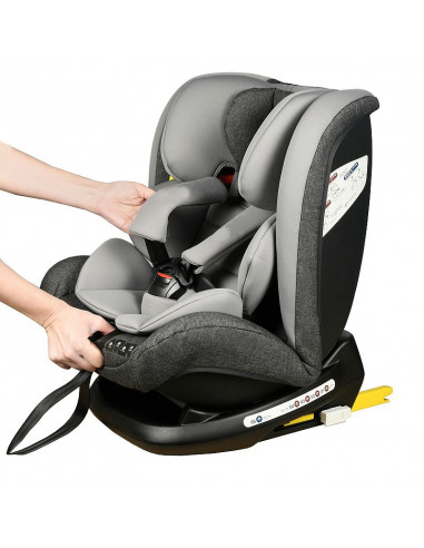 Scaun Auto Ruby Deluxe cu ISOFIX Crocodile 0 36 kg DuoGrey