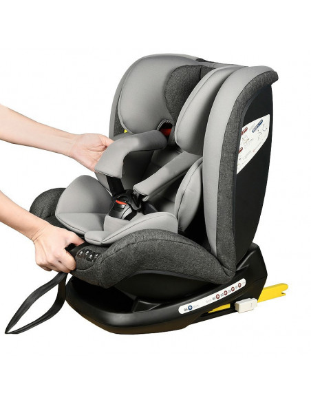 Scaun Auto Ruby Deluxe cu ISOFIX Crocodile 0 36 kg DuoGrey