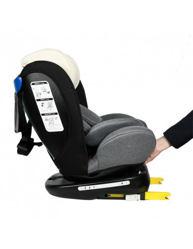 Scaun Auto Tweety GreyJeans cu Isofix rotativ 360 grade 0 36 kg