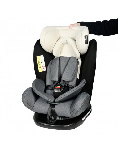 Scaun Auto Tweety GreyJeans cu Isofix rotativ 360 grade 0 36 kg