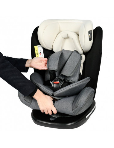 Scaun Auto Tweety GreyJeans cu Isofix rotativ 360 grade 0 36 kg