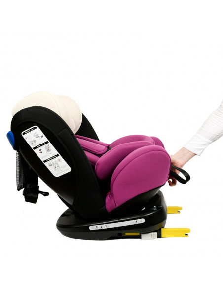 Scaun Auto Tweety Mandara Purple cu Isofix rotativ 360 grade 0