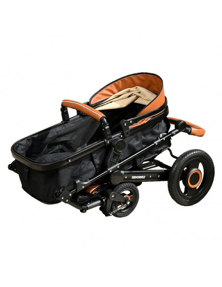 Carucior 2 in 1 reversibil S-18 Crocodile Brown 0 36