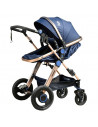 Carucior 2 in 1 reversibil S-18 Crocodile Blue 0 36