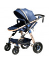 Carucior 2 in 1 reversibil S-18 Crocodile Blue 0 36