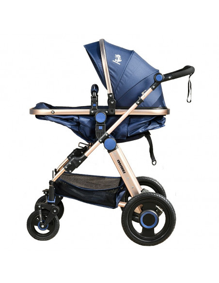 Carucior 2 in 1 reversibil S-18 Crocodile Blue 0 36
