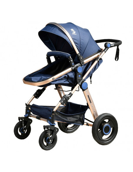 Carucior 2 in 1 reversibil S-18 Crocodile Blue 0 36