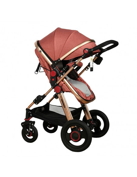 Carucior 2 in 1 reversibil S-18 Buf Boof Linen Pink 0 36