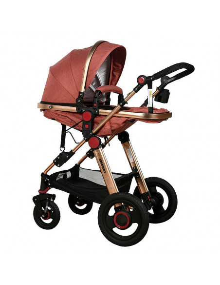 Carucior 2 in 1 reversibil S-18 Buf Boof Linen Pink 0 36