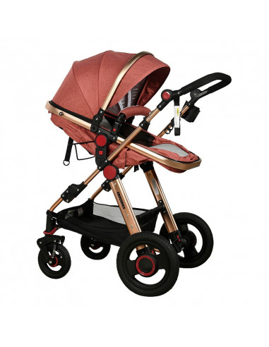 Carucior 2 in 1 reversibil S-18 Buf Boof Linen Pink 0 36
