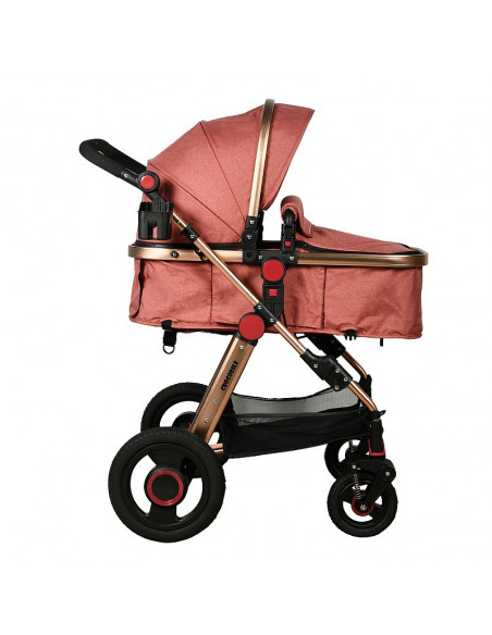 Carucior 2 in 1 reversibil S-18 Buf Boof Linen Pink 0 36