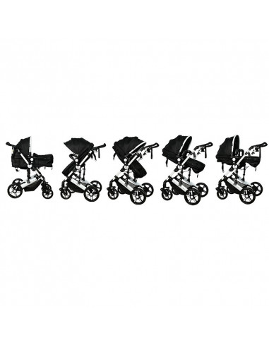 Carucior 2 in 1 reversibil X2 Black 0 36 luni Buf Boof,X2Black