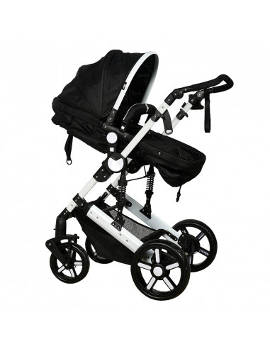 Carucior 2 in 1 reversibil X2 Black 0 36 luni Buf Boof,X2Black