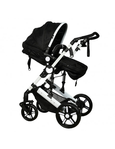 Carucior 2 in 1 reversibil X2 Black 0 36 luni Buf Boof,X2Black