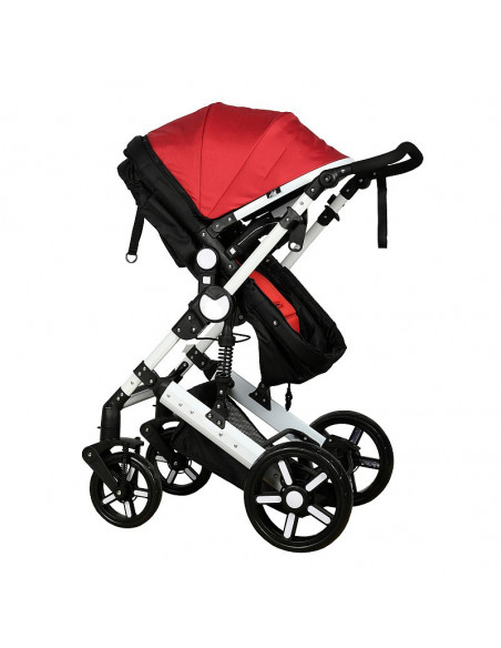 Carucior 2 in 1 reversibil X2 Buf Boof Red 0 36 luni,X2Red