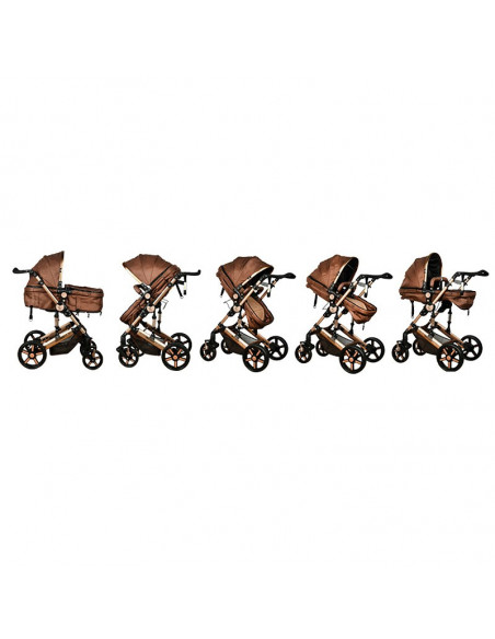 Carucior 2 in 1 reversibil X2 Chocolate Gold 0 36 luni Buf