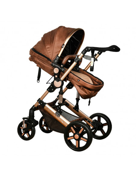 Carucior 2 in 1 reversibil X2 Chocolate Gold 0 36 luni Buf