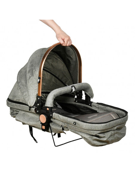 Carucior 2 in 1 reversibil X-2 Grey Gold 0 36 luni Buf