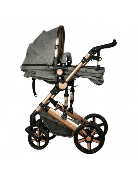 Carucior 2 in 1 reversibil X-2 Grey Gold 0 36 luni Buf