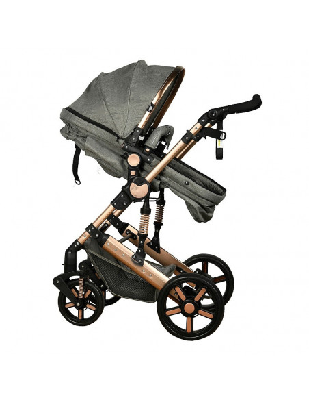 Carucior 2 in 1 reversibil X-2 Grey Gold 0 36 luni Buf