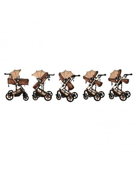 Carucior 2 in 1 reversibil X-2 Champagne Gold 0 36 luni Buf