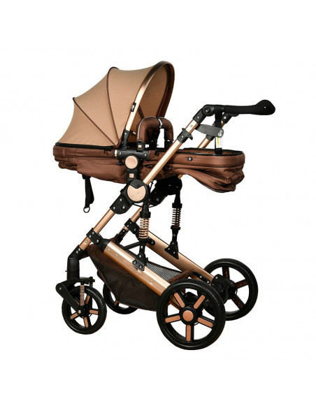 Carucior 2 in 1 reversibil X-2 Champagne Gold 0 36 luni Buf