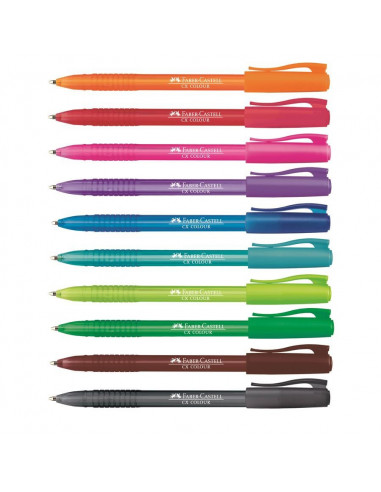 FC247201,ROLLER 1MM SEMI-GEL CX COLOUR SET 10 FABER-CASTELL