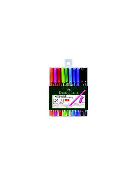 FC247201,ROLLER 1MM SEMI-GEL CX COLOUR SET 10 FABER-CASTELL