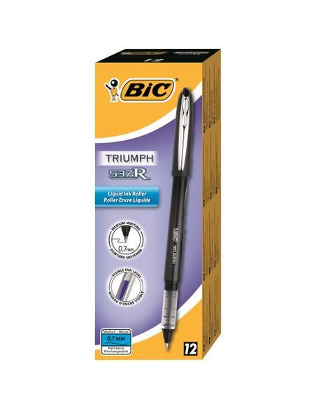 Roller BIC 537R 0.7, negru,885785