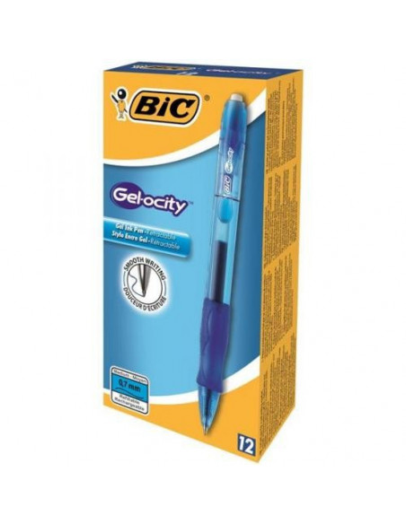 Roller BIC Gelocity Clic, albastru,829158