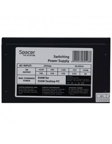 CASE PSU ATX 550W/SP-GP-550 SPACER,SP-GP-550