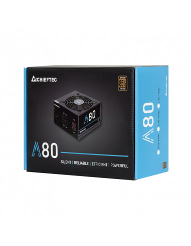 SURSA CHIEFTEC 550W (real), A-80 series, semi-modulara, fan