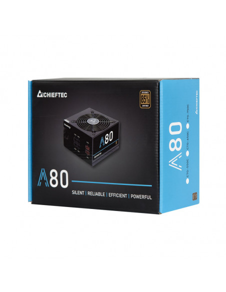 SURSA CHIEFTEC 550W (real), A-80 series, semi-modulara, fan