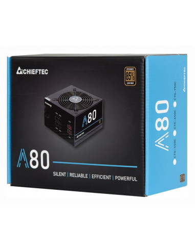 SURSA CHIEFTEC 650W (real), A-80 series, semi-modulara, fan