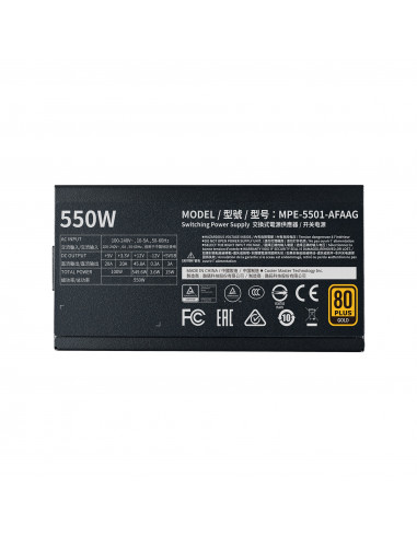 SURSA COOLER MASTER 550W (real), MWE Gold 550 V2, silent HDB