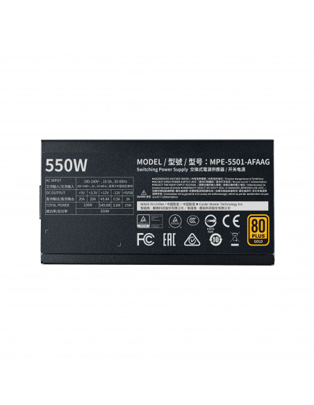 SURSA COOLER MASTER 550W (real), MWE Gold 550 V2, silent HDB