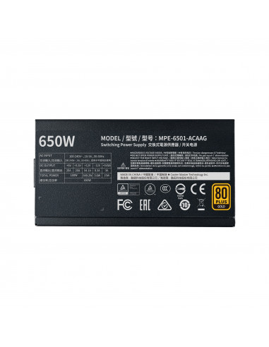 SURSA COOLER MASTER 650W (real), MWE Gold 650 V2, silent HDB
