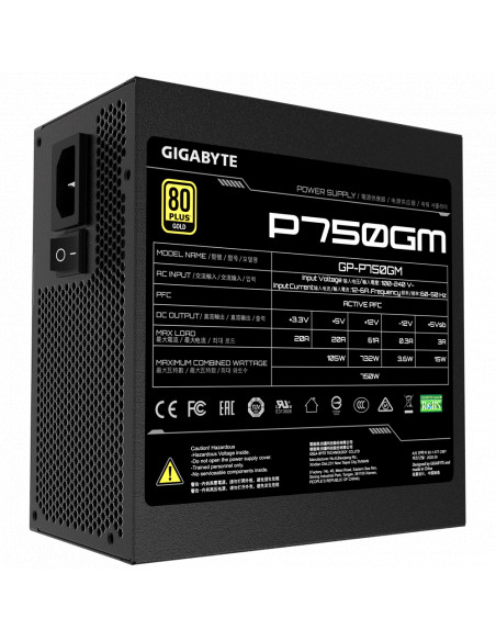 SURSA SURSA GIGABYTE, 750 W, modulara, ATX 12V 2.31, fan 120 mm